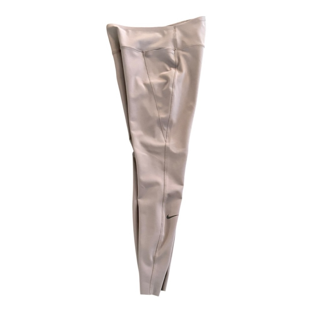 NIKE UNIVERSA Medium Support 7/8 Length High Rise Leggings Mink Brown Size M NEW - Picture 5 of 8